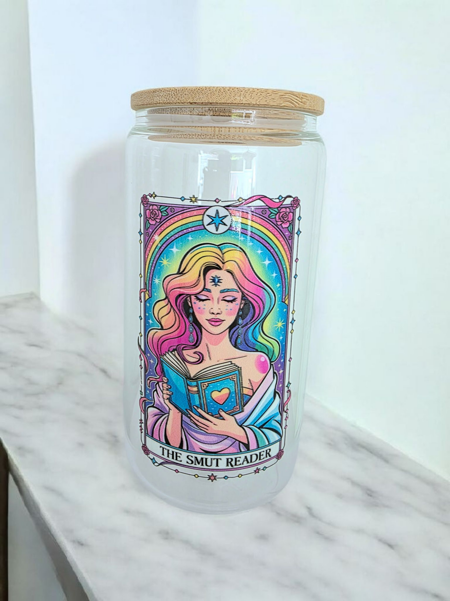 The Smut Reader Glass Tumbler/TBR Jar