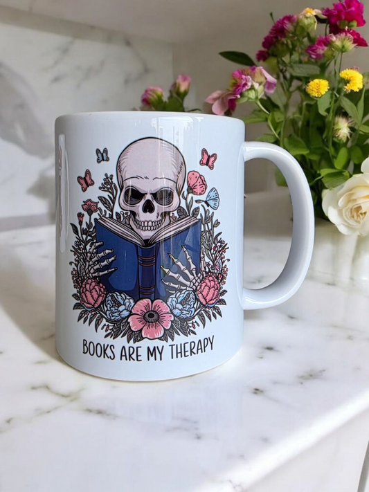 Books Are My Therapy Mug
