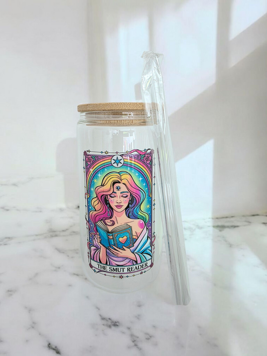 The Smut Reader Glass Tumbler/TBR Jar