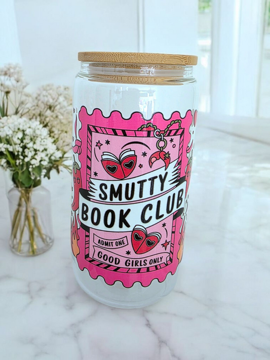 Smutty Book Club Glass Tumbler/TBR Jar