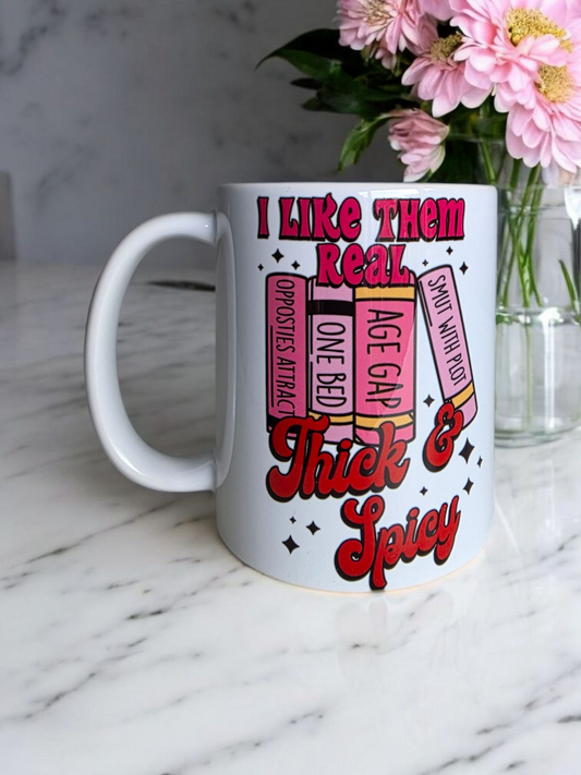 I like them thick & spicy mug