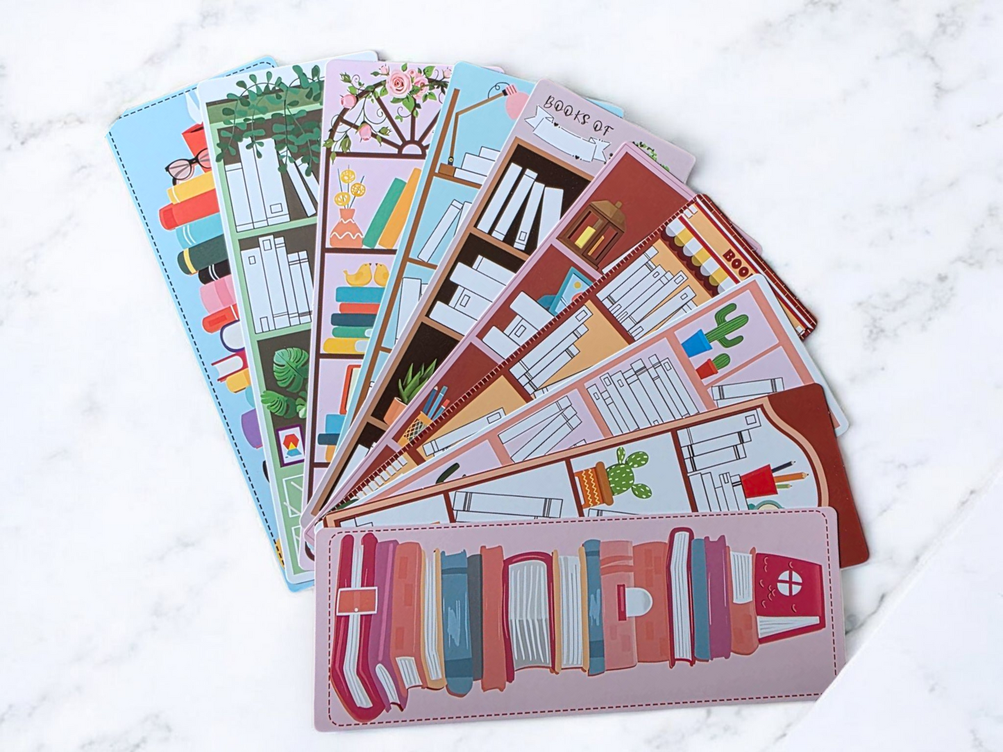 Large 10 pack book tracker/TBR book mark